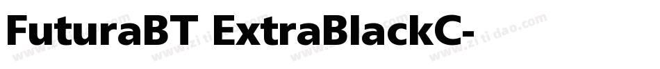 FuturaBT ExtraBlackC字体转换